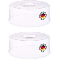 WESTMARK Tortenglocke 2 Stück, je Ø 30 cm, Mit Griff, Tortenhauben, Transparent,(Set) Made in Germany