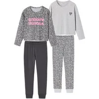 jonen Schlafanzug 2er-Set Schlafanzüge, Crop-Top-Form AMORE Mädchen