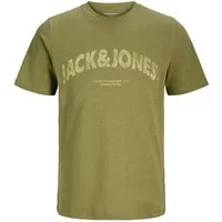 Jack & Jones T-Shirt JORALMERIA Bold Branding Tee SS CN LN mit Print auf der Vorderseite