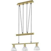 TRIO Leuchten LED Pendelleuchte LEVISTO, Seilzugmechanismus, LED wechselbar, LED Hängelampe, LED Hängeleuchte