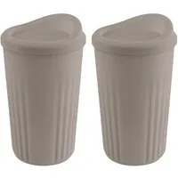APS Becher TO GO, Kunststoff, Ø 8,5 cm, Inhalt 400 ml, 2-teilig