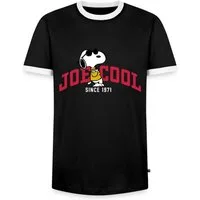 Spreadshirt T-Shirt Peanuts Snoopy Joe Cool Sonnenbrille Männer Kontrast T-Shirt (1-tlg)