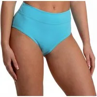 Aquarti Bikini-Hose Unterteil High Waist mit Umschlagbund