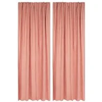 Livarno home Gardine Livarno Home Vorhangschals 2er rose 135 x 254 cm blickdicht Gardine