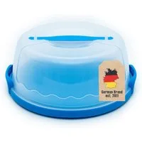 Intirilife Kuchentransportbox, Kunststoff, (2-tlg), Transportbox Tortenhaube mit Klickverschluss Transportbehälter Kuchen
