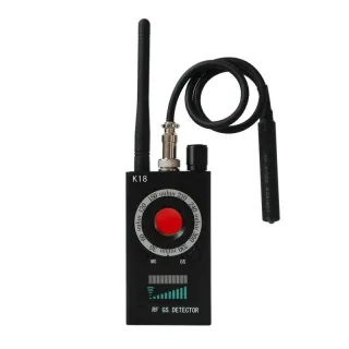 K18 Multi-function Anti-Candid Cam Wireless Lens Device Finder 1.2MHz-3GHz GSM Audio Bug Finder GPS Signal RF Tracker De