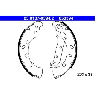 ATE Bremsbacken hinten Ford Fiesta Fusion Ka Puma Street Mazda 02 121