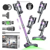 redroad Akku-Hand-und Stielstaubsauger 85000Pa Akku Staubsauger 650W/100Min/3,8L Staubsauger Kabellos, 650 W, mit Beutel, Ultraleiser, kabelloser Stabstaubsauger mit intelligentem Display