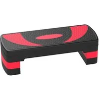 MC Star Stepper Aerobic-Stepper höhenverstellbar Fitness Heimtrainer (mit 3 Stufen (10/15/20 cm), für Indoor Outdoor Belastbarkeit bis 150 kg Rot)
