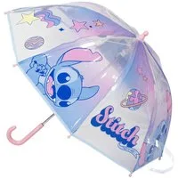 Lilo & Stitch Regenschirm-Wanderstock Ø 45 cm Regenschirm manueller Bubble-Schirm & Wetterschutz