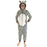 Normann Pyjama Mädchen Jumpsuit Overall Onesie Schlafanzug in niedlichen Tier Motiv