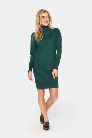 Kleid Gerade Passform dark green