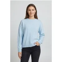 Vila Strickpullover VILIGA L/S O-NECK KNIT TOP - NOOS Materialmix, relaxed fit