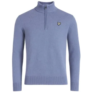 Lyle & Scott Lambswool Herrenblau Pullover