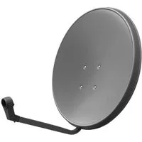 ARLI Sat Anlage SAT-Antenne (60,00 cm, Stahl, Feedarm l vielseitig einsetzbar)