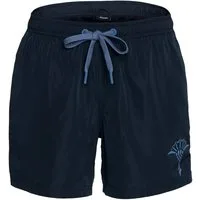 JOOP! Badeshorts Solid Swimshort mit Print auf linkem Bein
