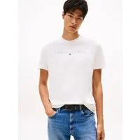 Tommy Jeans T-Shirt TJM REGULAR LINEAR LOGO EXT Rundhals, Regular Fit