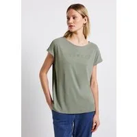 STREET ONE T-Shirt mit Wording aus Schmucksteinen