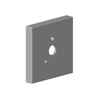 Dornbracht Rosette für Brausehalter Ersatzteile 092798002 60 x 60 x 9 x D. 14,8 mm Schwarz matt 092798002-33