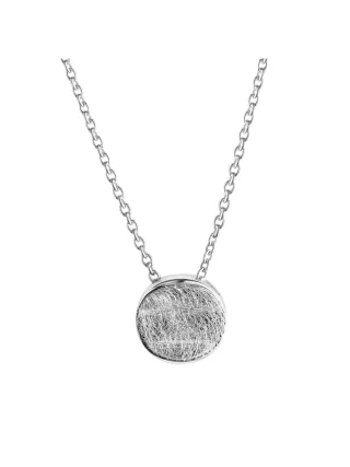 Celesta Silber Halskette Silber 925 rhodiniert 42+3cm lang mit eismatter Oberfläche