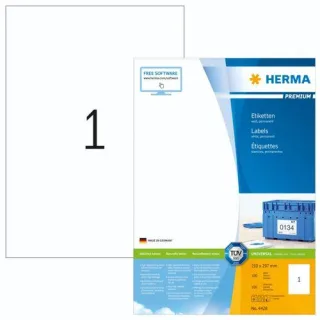 Herma Prem. Etiketten 210x297 100 Bl. DIN A4 100 Stück 4428