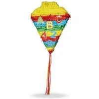 Party Factory Pinata Pinata Schultüte für die Eischulung der Erstklässler, stabiles, buntes Partysiel zur Einschulung