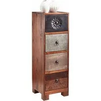 OTTO home Kommode Mahar, Breite 30 cm mit Metallfronten