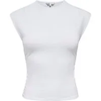ONLY Shirttop ONLMIRA CAPSL RUCHING TOP JRS NOOS Baumwollmischung, regular fit, Rundhals