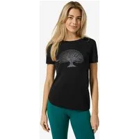 SUPER.NATURAL Print-Shirt Merino T-Shirt W TREE OF KNOWLEDGE TEE geruchshemmender Merino-Materialmix