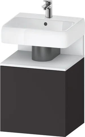 Duravit Qatego Waschtischunterbau wandhängend Graphit Supermatt 490x420x645 mm - QA4077R18800000 QA4077R18800000