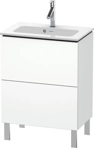 Duravit L-Cube Waschtischunterbau bodenstehend Weiß Matt 620x391x704 mm - LC667301818 LC667301818