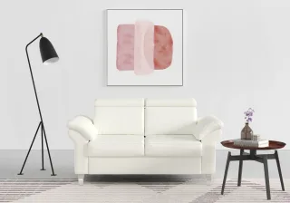 sit&more 2-Sitzer "Arngast" inklusive Federkern und Kopfteilverstellung