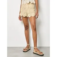 Apricot Shorts Mini-Shorts mit Häkeldetails