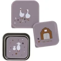 LÄSSIG Lunchbox Tiny Farmer, Edelstahl, Polyprophylen (PP), (3-tlg)