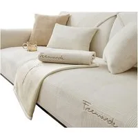 Diwzbyn Sofaschoner Sofa Überzug, Couch Überzug L Form 1/2/3/4 Sitzer, Sofa Cover, Sofabezug Ecksofa rutschfeste Sofaschoner, Sofadecken