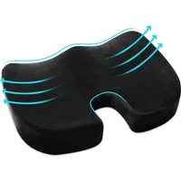Arova Steißbeinkissen Steißbein Orthopädisches Memory-Sitzkissen für Auto, Büro und Zuhause, Orthopädisches Sitzkissen-Set, 1x Orthopädisches Memory-Schaum Sitzkissen, hochwertig