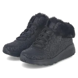 Skechers Boots UNO LITE COZY LEOPARD - Gr. 28 - Schwarz - Synthetik