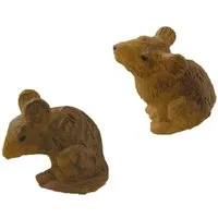 FADEDA Tierfigur 2x FADEDA Mäuse, Höhe in cm: 1,4
