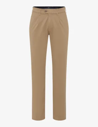 Eurex Herren Bundfaltenhose Style LUIS BEIGE, Beige, Gr. 34U