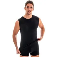 HERMKO Unterhemd 553040 Muskelshirt mit Rundhals-Ausschnitt weich und anschmiegsam