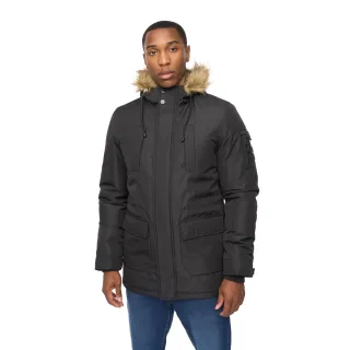 Crosshatch - "Parkmoore MVE" Parka für Herren (Schwarz)