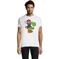 Blondie & Brownie T-Shirt Herren Yoshi & Mario Konsole Super Retro Kosole Luigi