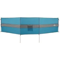 vidaXL Windschutz Camping-Windschutz Blau 490x123 cm Wasserdicht