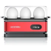 Arendo Eierkocher 6-fach, Edelstahl, frei wählbarer Härtegrad, mit Warmhaltefunktion, Anzahl Eier: 6 St., 400 W, Kipp-Funktionsschalter mit Indikationsleuchte, für bis zu 6 Eier