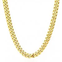 KARMA Panzerkette Edelstahlkette Herrenkette Damenkette gold Halskette (Breite 5mm oder 7mm Hypoallergen wasserfest, Gliederkette 48 oder 60 cm), Herrenschmuck Damenschmuck