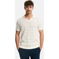 Indicode Poloshirt Herren INNallo Herrenpoloshirt Sommershirt Poloshirt mit Jacquardstruktur in Strickoptik