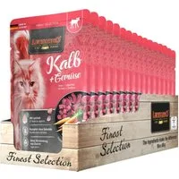 Leonardo Catfood Kalb & Gemüse - getreidefreies Nassfutter mit magerem Kalb 16x85g, Nassfutter für: Katzen