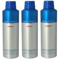 NAUTICA Bodyspray Voyage Sport Deo Spray Set Bodyspray Beauty Deodorant Männer 170ml -, 3-tlg., 24 Stunden Schutz, Effektiver Schutz vor Körpergeruch