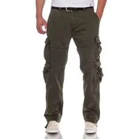 Jet Lag Cargohose Bikerhose mit vielen Taschen Straight Fit