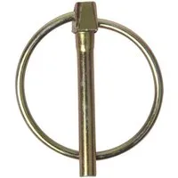 ProPlus Klappsplint Splinte 4,5 / 6 / 8 / 10 mm Klappsplint aus Metall mit Ring in Silber, 55 mm, (1-tlg), zuverlässige Befestigung